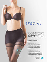 Dresuri Comfort Matt 20 den Gabriella 479 NERO - Lusha.ro