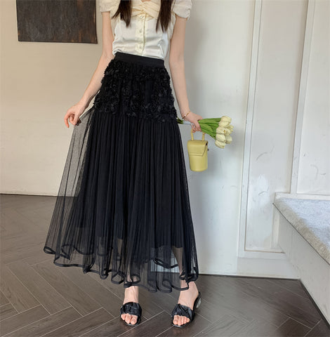 Fusta midi dama 2165