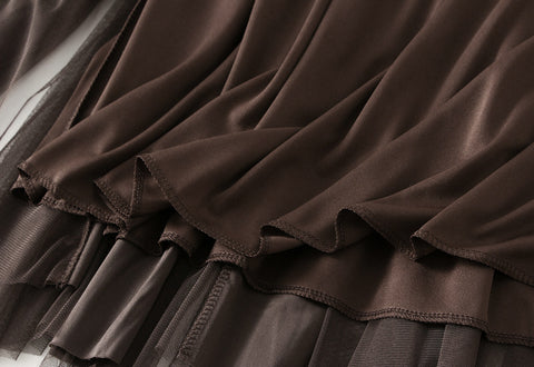 Fusta midi dama D8810