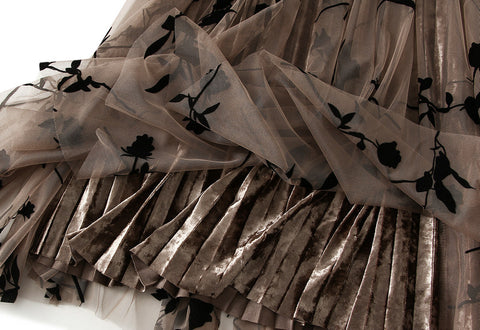 Fusta midi dama 2308