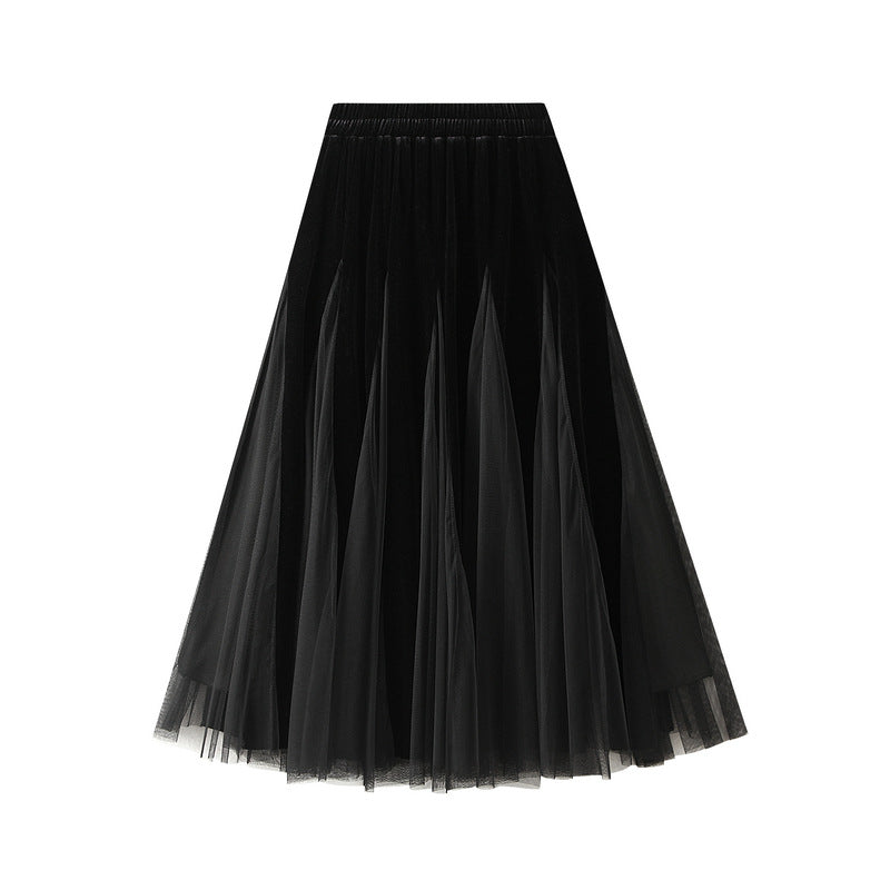 Fusta midi dama D8810