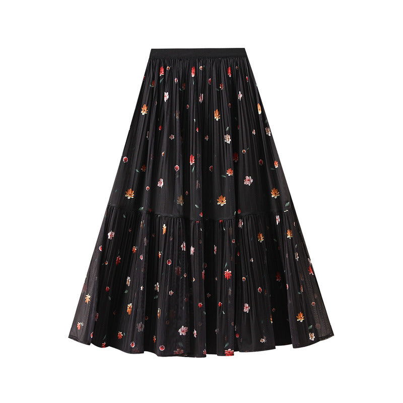 Fusta midi dama 8935