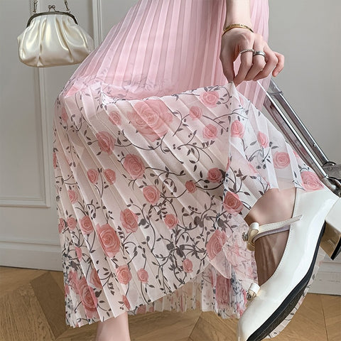 Fusta midi dama J898