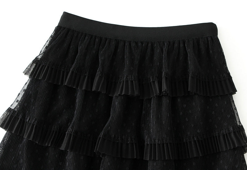 Fusta midi dama D808