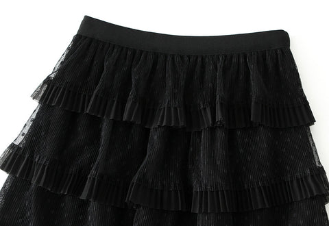 Fusta midi dama D808