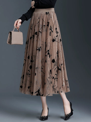 Fusta midi dama 2308