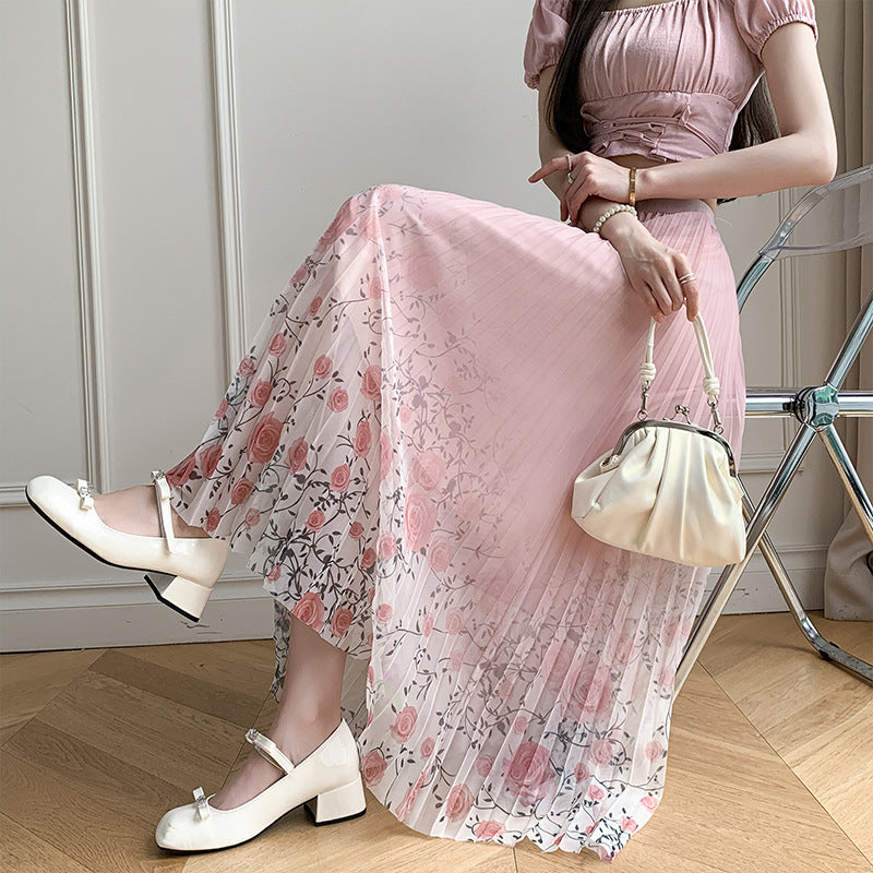 Fusta midi dama J898