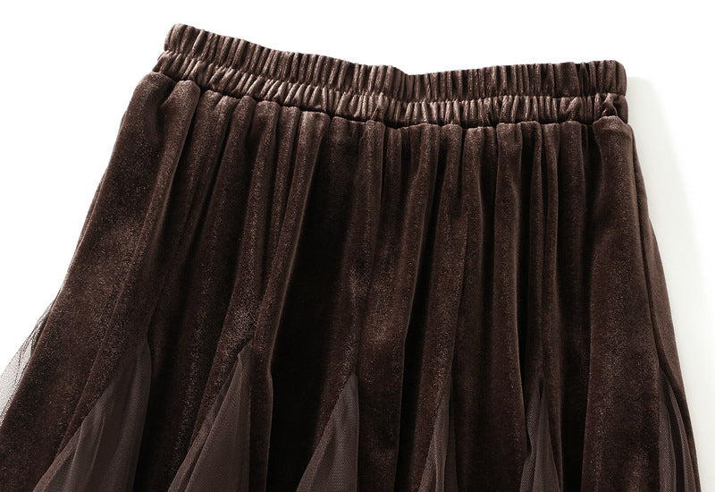 Fusta midi dama D8810