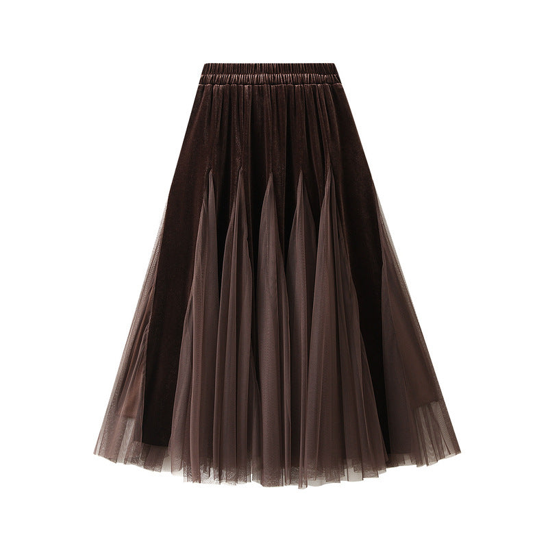 Fusta midi dama D8810