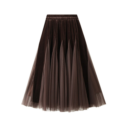 Fusta midi dama D8810