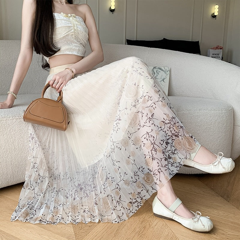 Fusta midi dama J898