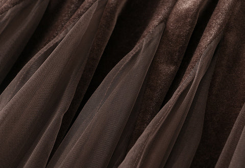 Fusta midi dama D8810