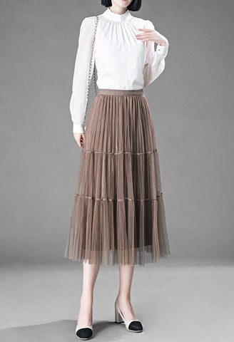 Fusta midi dama 2037 - Lusha.ro