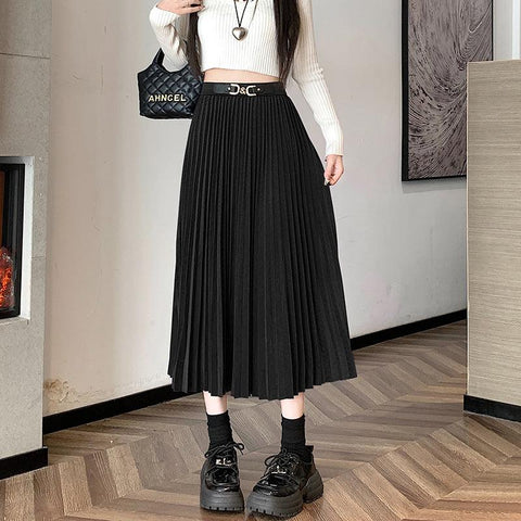 Fusta midi dama D0929 - Lusha.ro