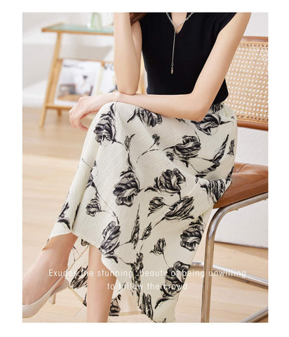 Fusta midi dama D6615 - Lusha.ro