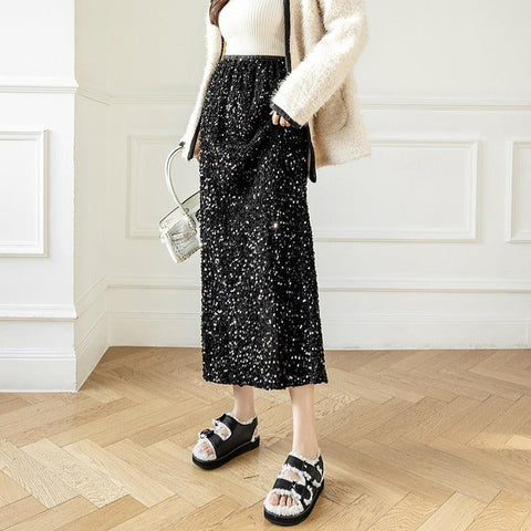 Fusta midi dama D8035 - Lusha.ro