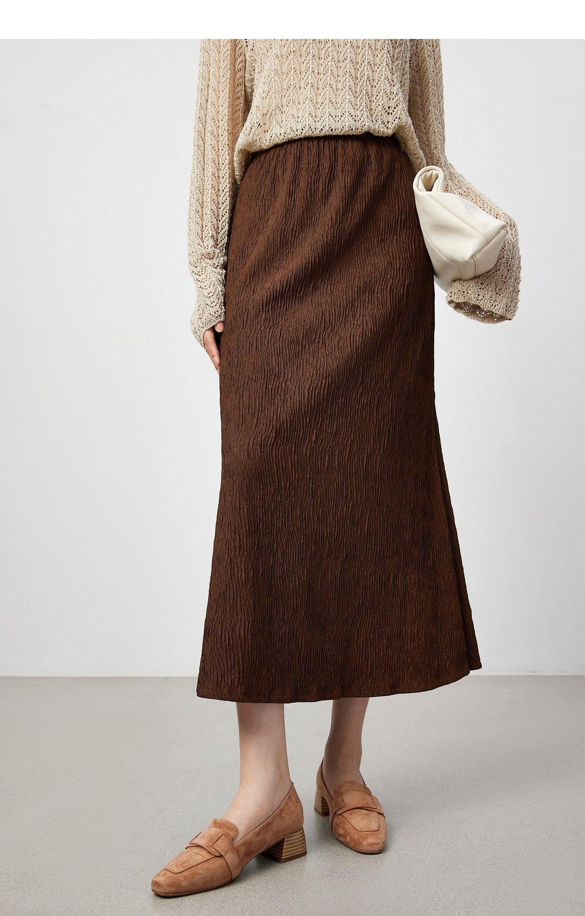 Fusta midi dama D8823 - Lusha.ro